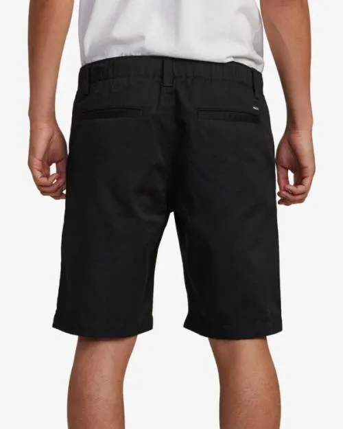 Rvca Recession Collection Americana Elasticized 20034 Shorts Black Men Shorts and Hybrids