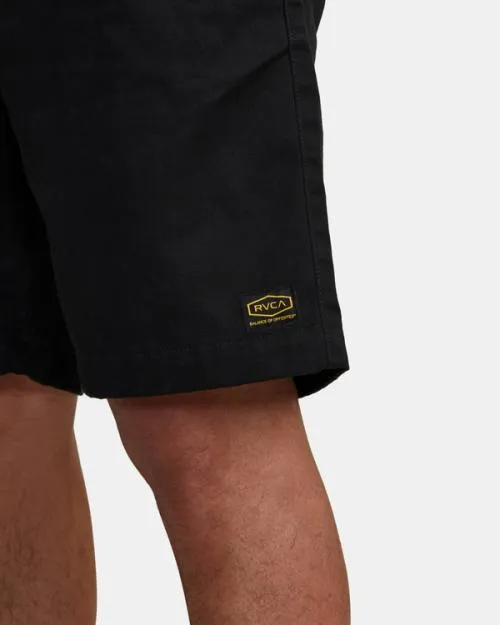 Rvca Recession Collection Americana Elasticized 20034 Shorts Black Men Shorts and Hybrids