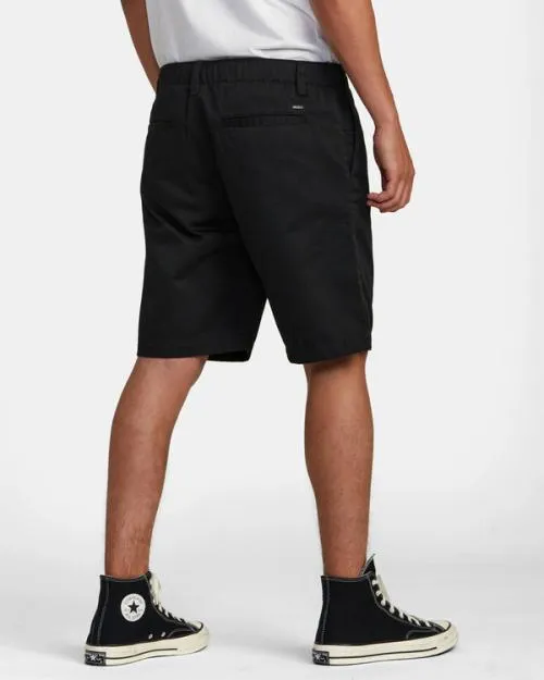 Rvca Recession Collection Americana Elasticized 20034 Shorts Black Men Shorts and Hybrids