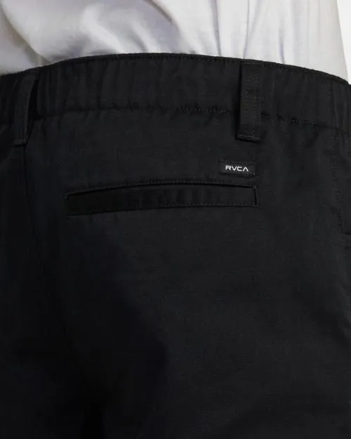 Rvca Recession Collection Americana Elasticized 20034 Shorts Black Men Shorts and Hybrids