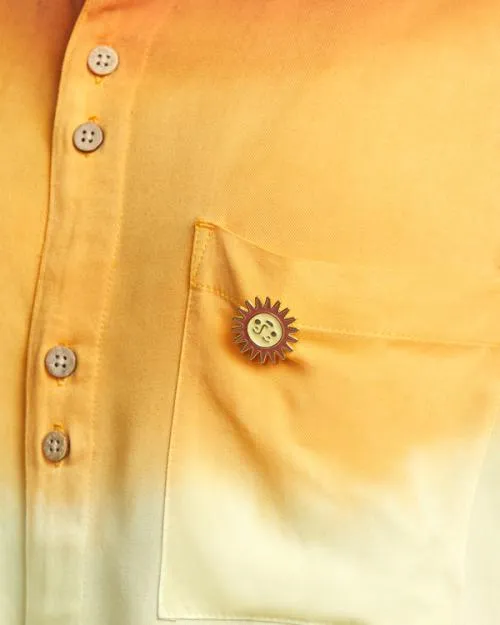 Rvca Rose Machado Swami Short Sleeve Shirt Lemon Meringue WomenMen Tops