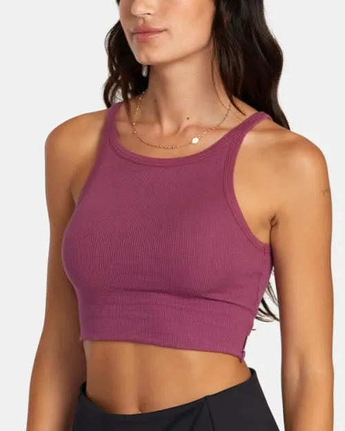 Rvca Slide Tank Top Mulberry Women Tops