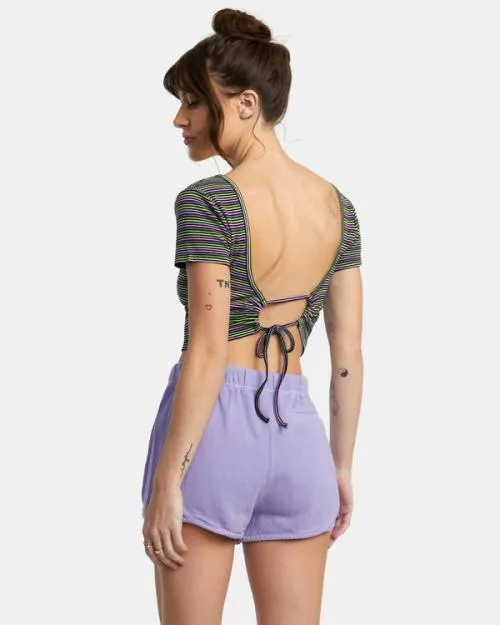 Rvca Smitten Top VNeck Rvca Black Women Tops