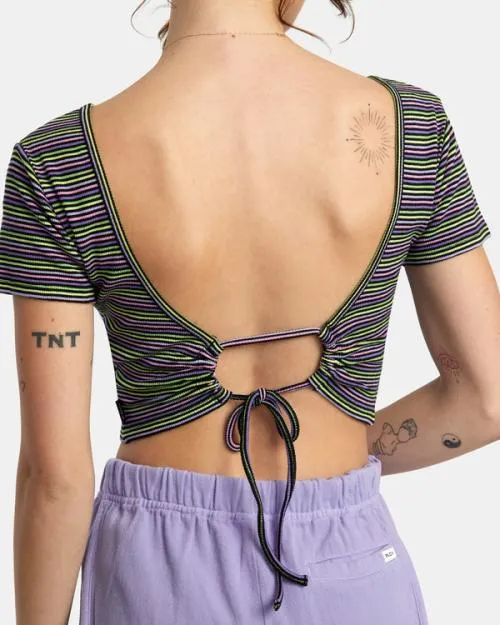 Rvca Smitten Top VNeck Rvca Black Women Tops