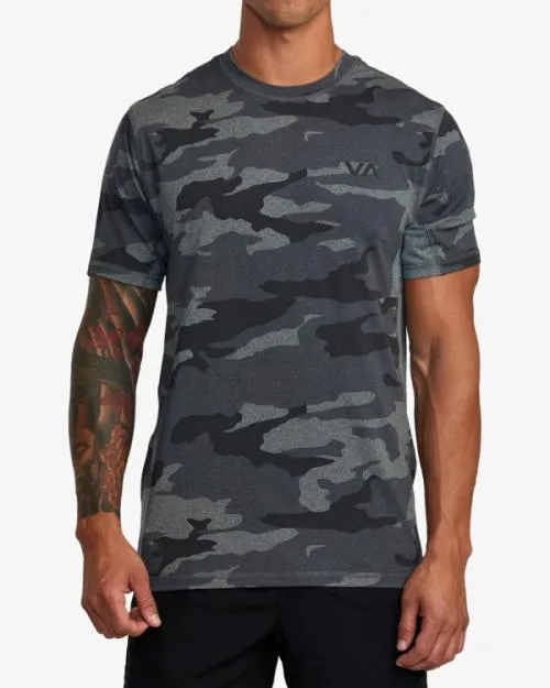 Rvca Sport Vent Performance Tee Camo SportMen Short Sleeves
