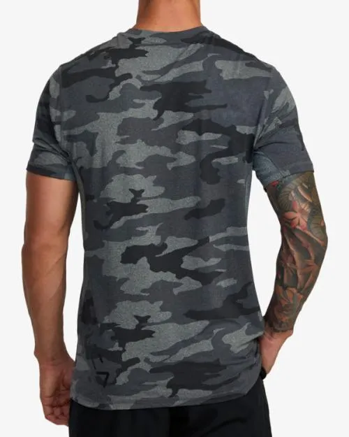 Rvca Sport Vent Performance Tee Camo SportMen Short Sleeves