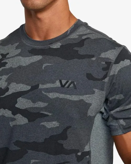 Rvca Sport Vent Performance Tee Camo SportMen Short Sleeves