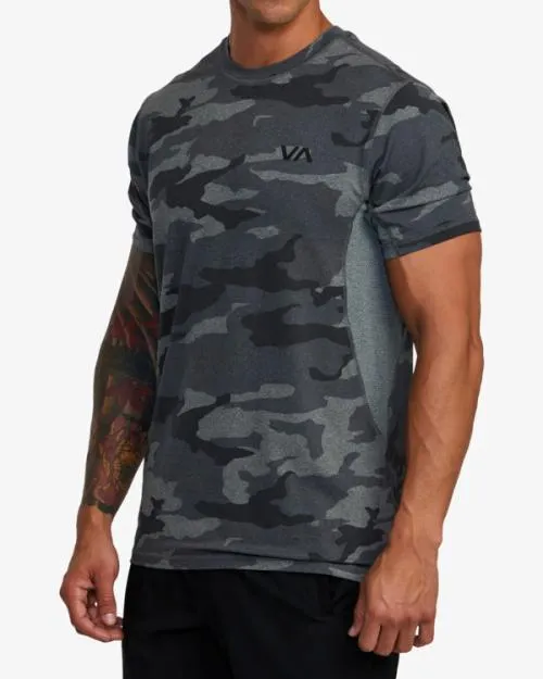 Rvca Sport Vent Performance Tee Camo SportMen Short Sleeves