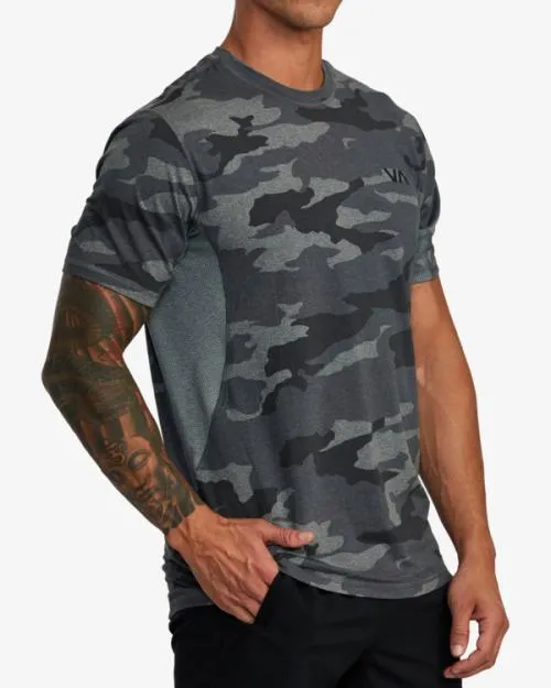 Rvca Sport Vent Performance Tee Camo SportMen Short Sleeves