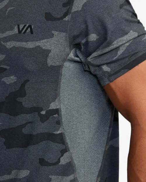 Rvca Sport Vent Performance Tee Camo SportMen Short Sleeves