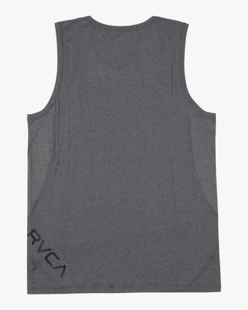 Rvca Sport Vent Tank Top Charcoal Heather SportMen Tees and Tanks