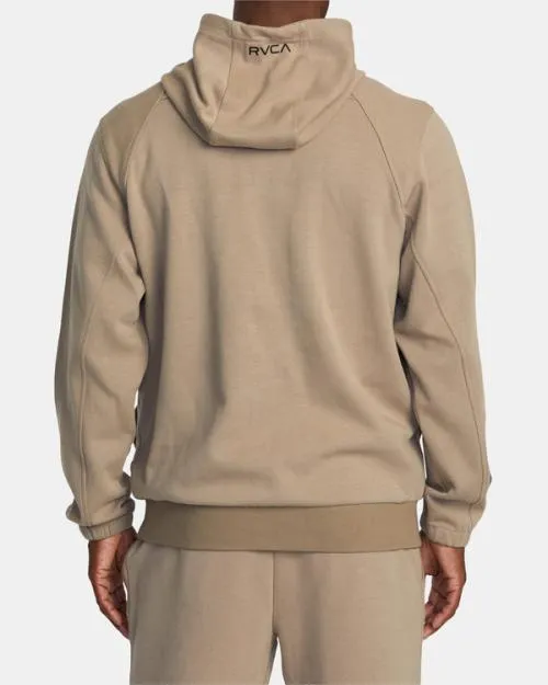 Rvca Tech ZipUp Fleece Hoodie II Dark Khaki SportMen Hoodies and Sweatshirts