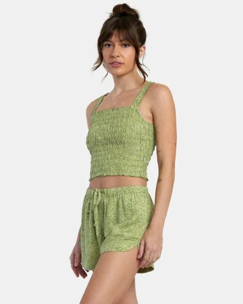 Rvca Terrace Tank Top Fern Women Tops