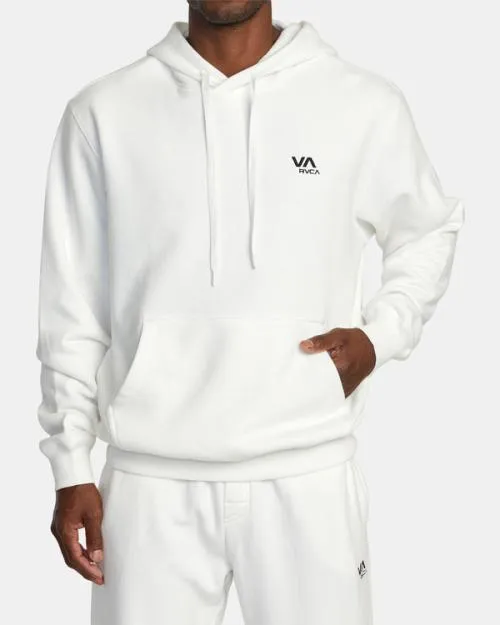 Rvca VA Essential Hoodie Off White SportMen Hoodies and Sweatshirts