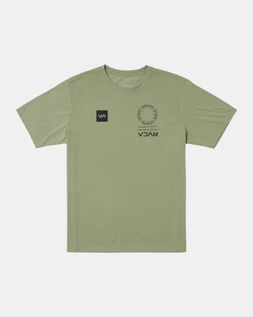 Rvca VA Mark Tee Grey Army SportMen Short Sleeves