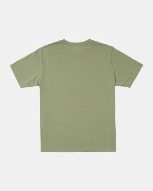 Rvca VA Mark Tee Grey Army SportMen Short Sleeves