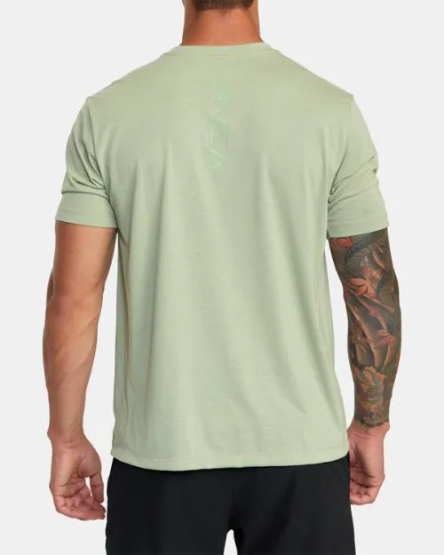 Rvca VA Mark Tee Grey Army SportMen Short Sleeves