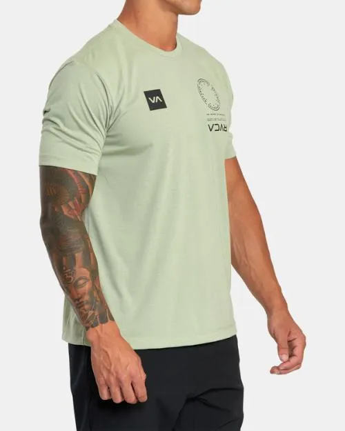 Rvca VA Mark Tee Grey Army SportMen Short Sleeves
