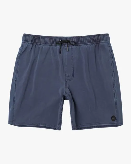 Rvca VA Pigment Elastic Waist Boardshorts 17034 New Navy Men Boardshorts