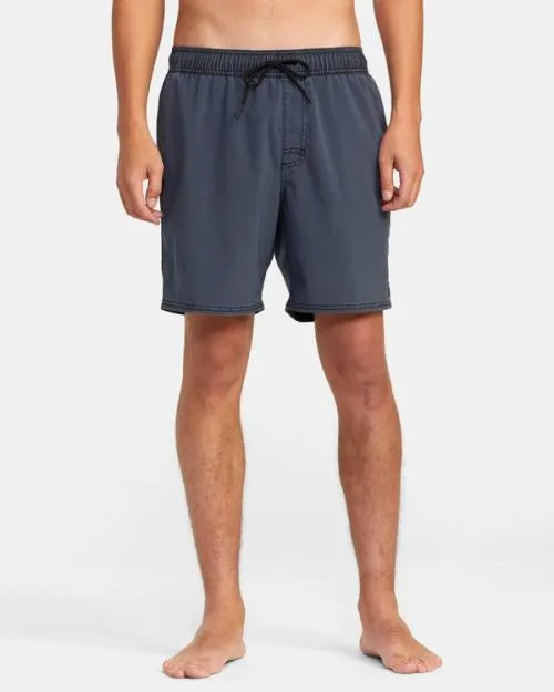 Rvca VA Pigment Elastic Waist Boardshorts 17034 New Navy Men Boardshorts
