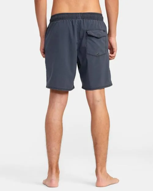 Rvca VA Pigment Elastic Waist Boardshorts 17034 New Navy Men Boardshorts