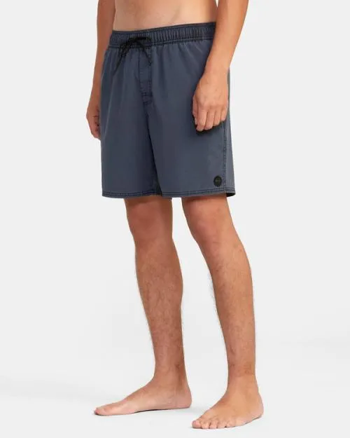 Rvca VA Pigment Elastic Waist Boardshorts 17034 New Navy Men Boardshorts