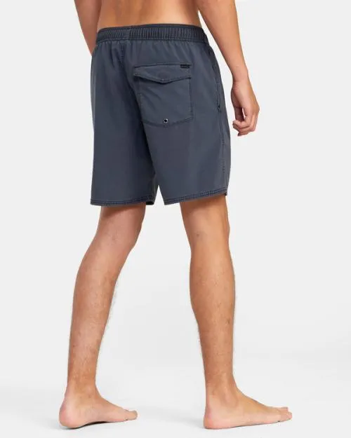 Rvca VA Pigment Elastic Waist Boardshorts 17034 New Navy Men Boardshorts