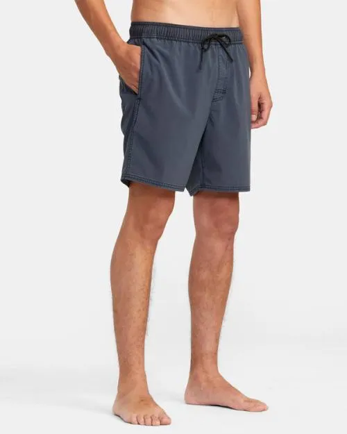 Rvca VA Pigment Elastic Waist Boardshorts 17034 New Navy Men Boardshorts