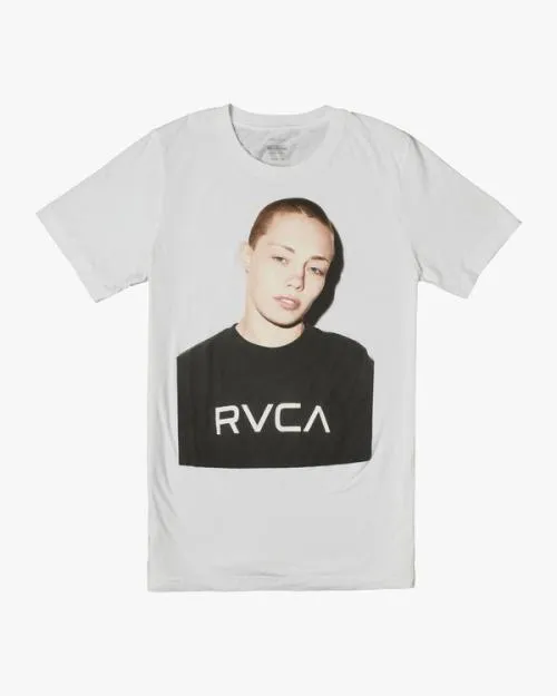 Rvca VA Sport X Rose Photo Short Sleeve Tee White SportMen Short Sleeves