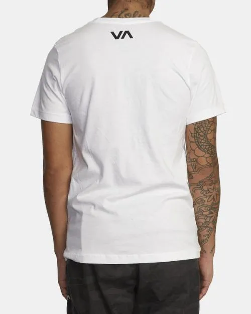 Rvca VA Sport X Rose Photo Short Sleeve Tee White SportMen Short Sleeves