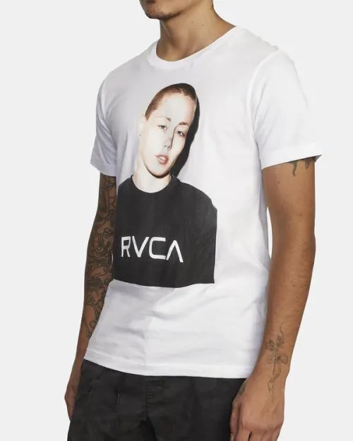 Rvca VA Sport X Rose Photo Short Sleeve Tee White SportMen Short Sleeves