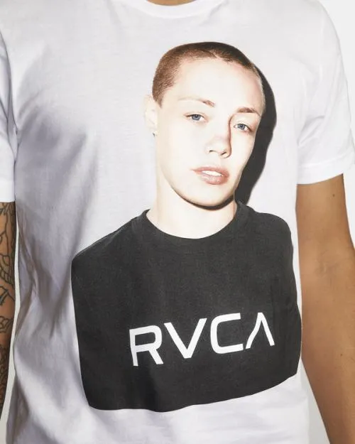 Rvca VA Sport X Rose Photo Short Sleeve Tee White SportMen Short Sleeves
