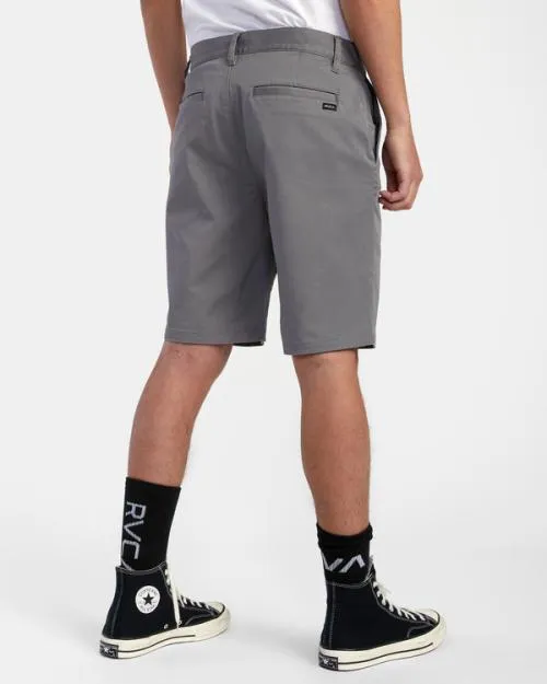 Rvca Weekend Stretch Chino Shorts 20034 Smoke Men Shorts and Hybrids