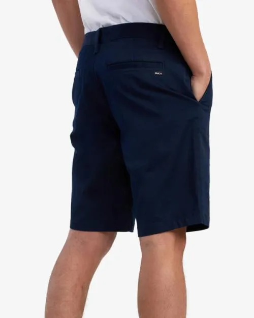 Rvca Weekend Stretch Shorts Navy Marine Men Shorts and Hybrids