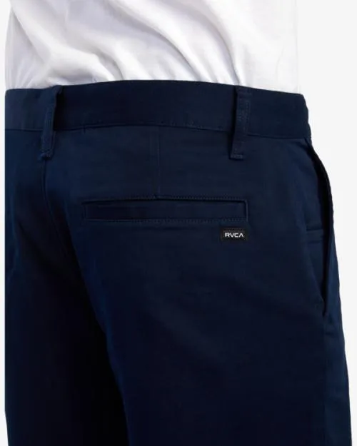Rvca Weekend Stretch Shorts Navy Marine Men Shorts and Hybrids