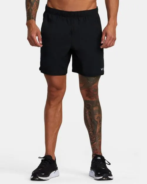 Rvca YOGGER IV ATHLETIC SHORTS 17034 Black Men Athletic Shorts