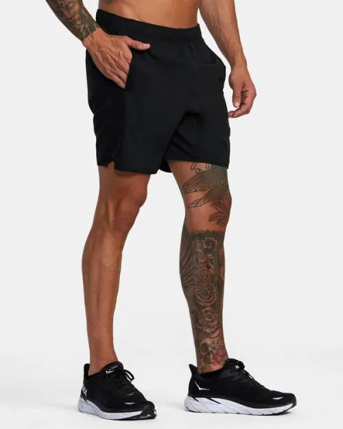 Rvca YOGGER IV ATHLETIC SHORTS 17034 Black Men Athletic Shorts