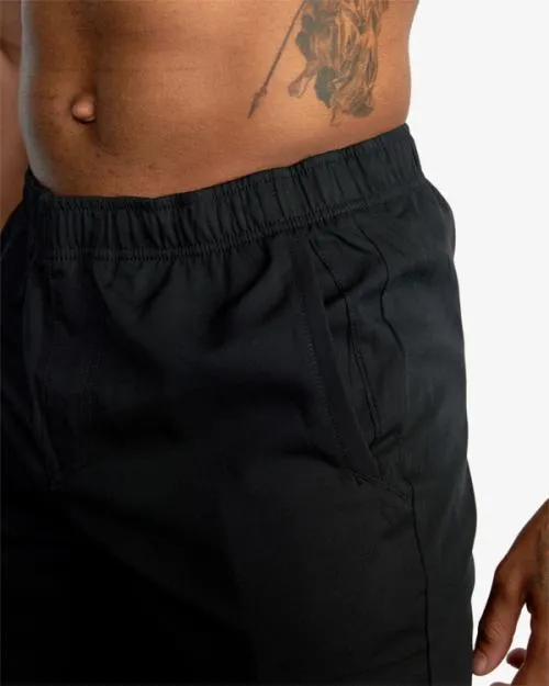 Rvca YOGGER IV ATHLETIC SHORTS 17034 Black Men Athletic Shorts