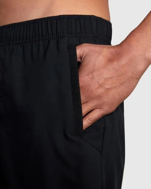 Rvca YOGGER IV ATHLETIC SHORTS 17034 Black Men Athletic Shorts