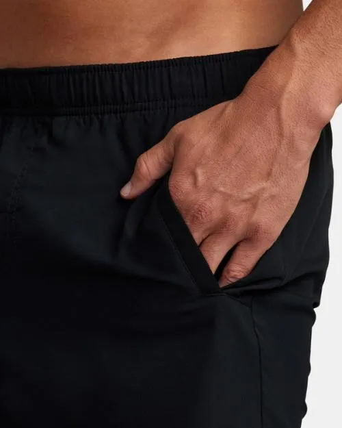 Rvca YOGGER IV ATHLETIC SHORTS 17034 Black Men Athletic Shorts
