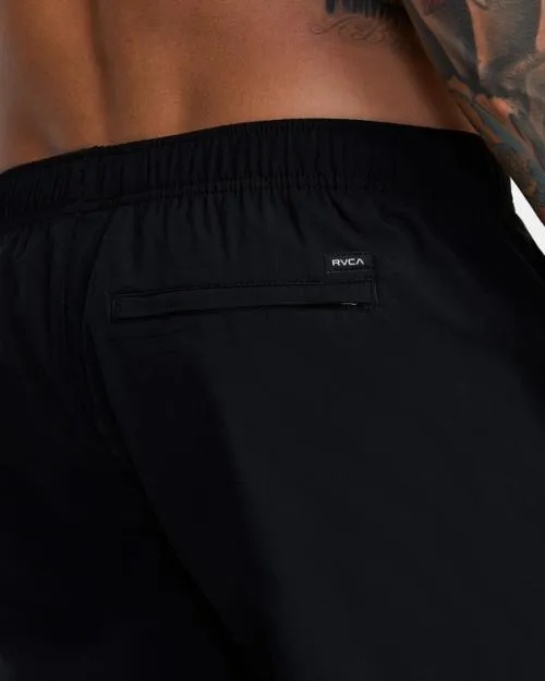 Rvca YOGGER IV ATHLETIC SHORTS 17034 Black Men Athletic Shorts
