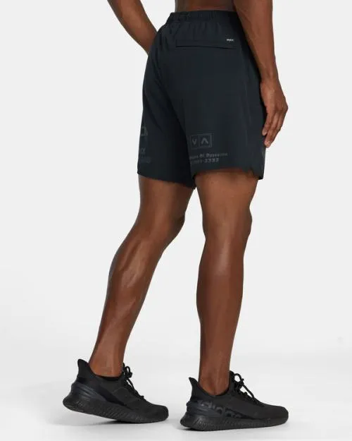 Rvca Yogger Stretch Elastic Waist Shorts 17034 Black All Brand 2 Men Athletic Shorts