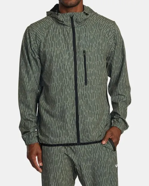 Rvca Yogger ZipUp Hooded Jacket II Rain Camo SportMen Jackets