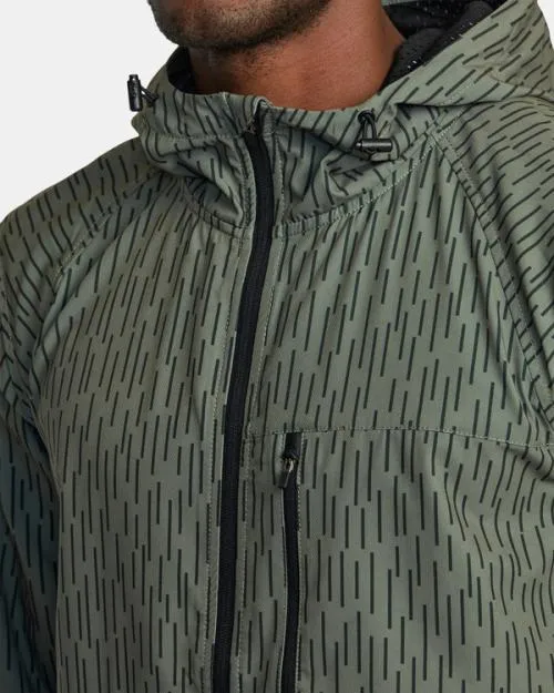 Rvca Yogger ZipUp Hooded Jacket II Rain Camo SportMen Jackets