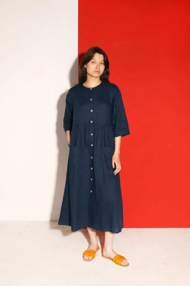 Sammy Dress Navy WomensShop LF Markey Dresses