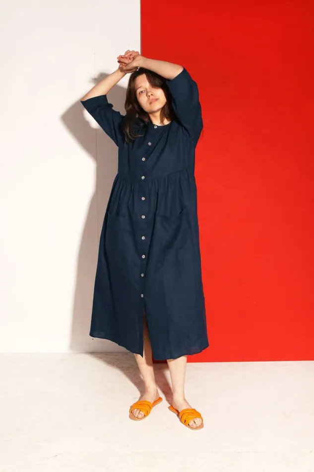 Sammy Dress Navy WomensShop LF Markey Dresses