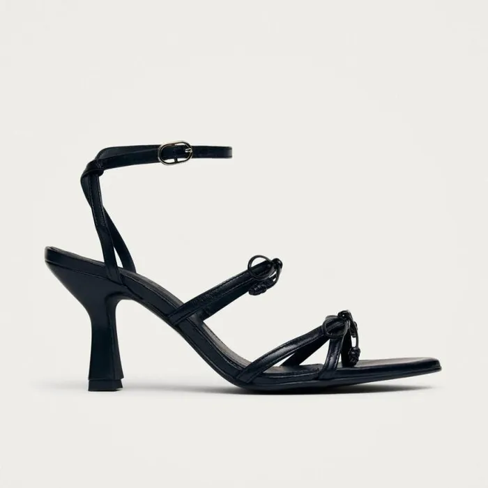 Sandals Women ALOHAS Malia Black Leather Sandals