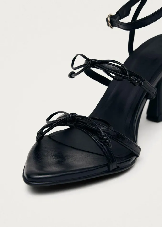 Sandals Women ALOHAS Malia Black Leather Sandals