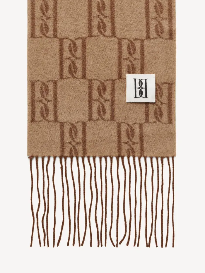 Scarves Women By Malene Birger Manno Wool Scarf Bison Scarves Women By Malene Birger Manno Wool Scarf Bison
