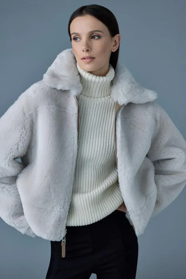 Shearling Jackets Women Mackage BETTY 2in1 Reversible Leather Shearling Jacket Silvermint Shearling Jackets Women Mackage BETTY 2in1 Reversible Leather Shearling Jacket Silvermint